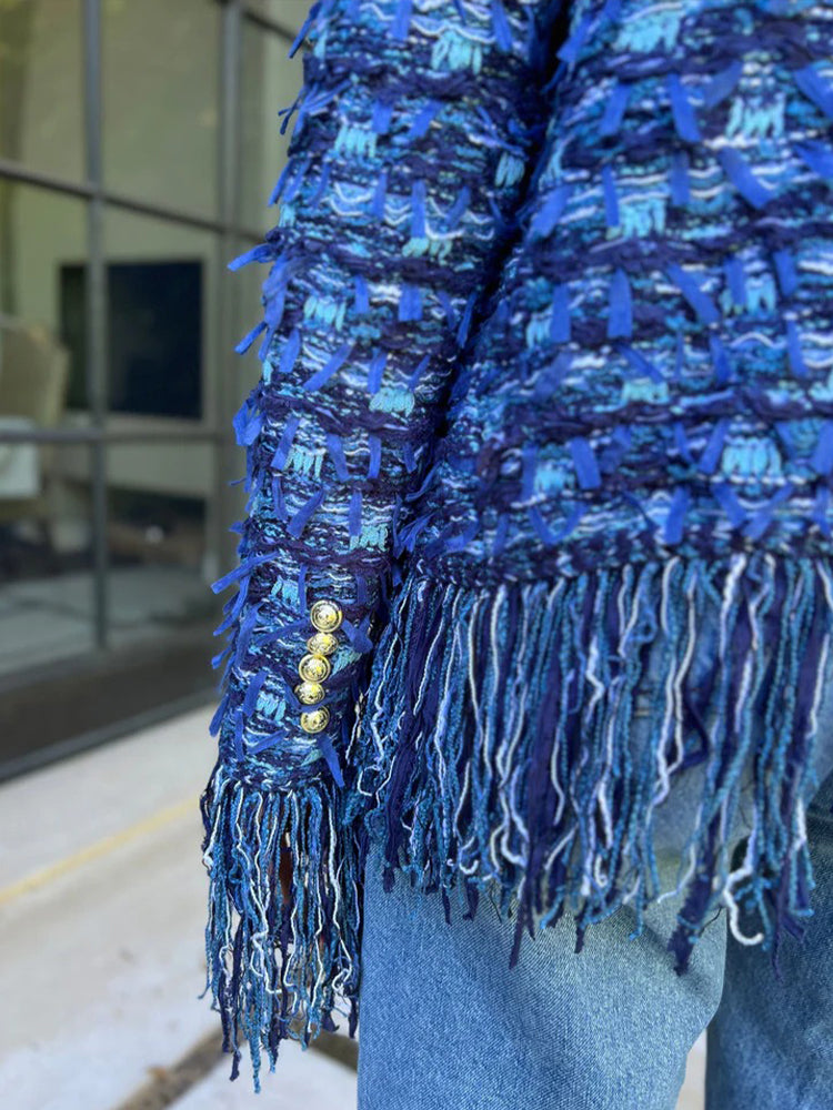 Fashionable Tassel Cardigan Jacket