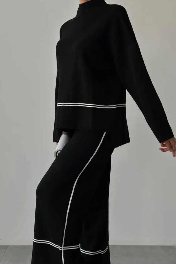 Patchwork Two-piece Set