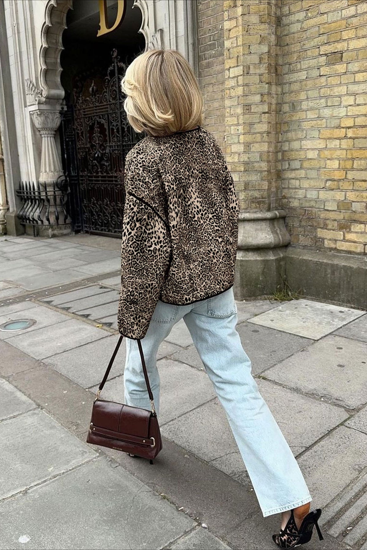 Style Animal Print Short Cardigan