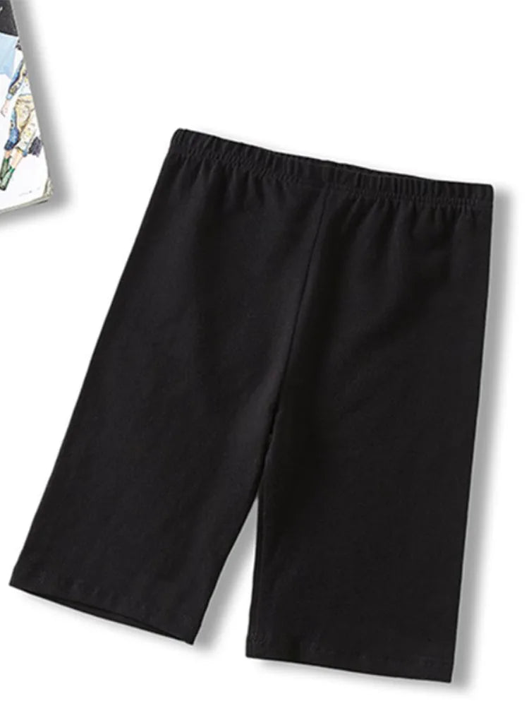 Shorts Thin Fitness High Waist Biker Shorts Summer Slim Knee-length Bottoms Black Cycling Shorts