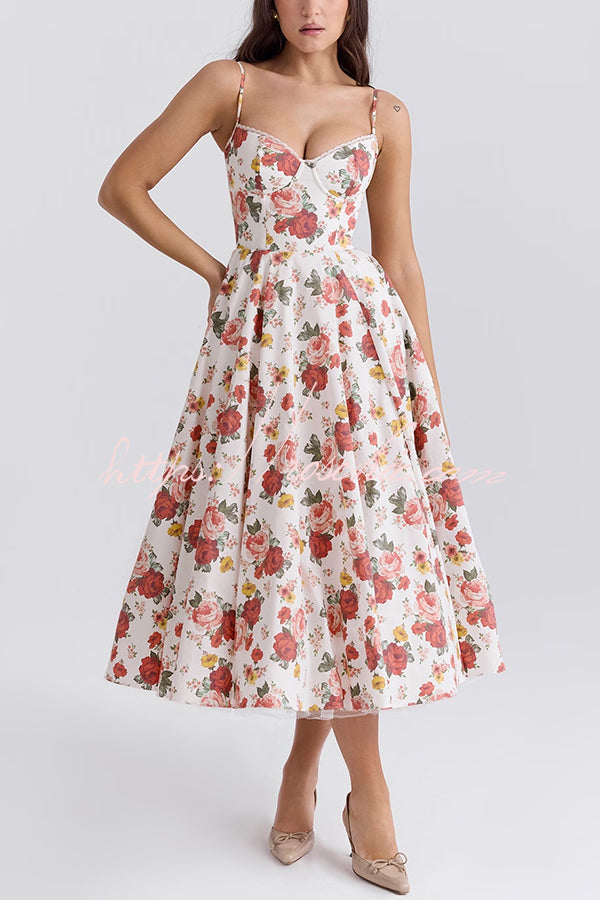 Love Is Love Print Halter Mesh Double Hem Midi Mini Dress