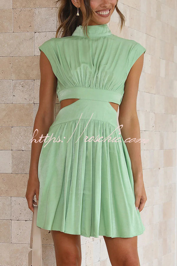 Best Part of the Day Cutout Waist Vacation Mini Dress