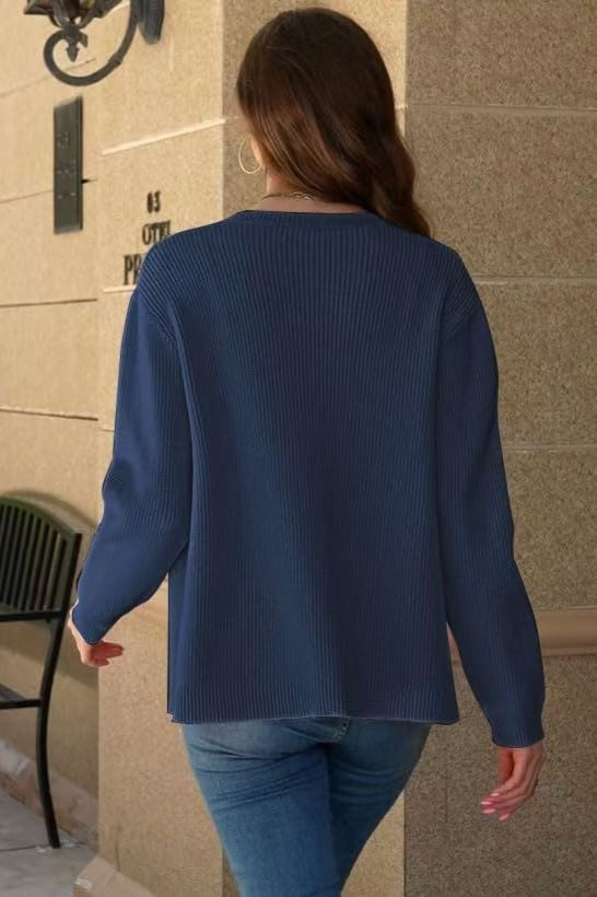 Knit Cozy Long-sleeve Cardigan