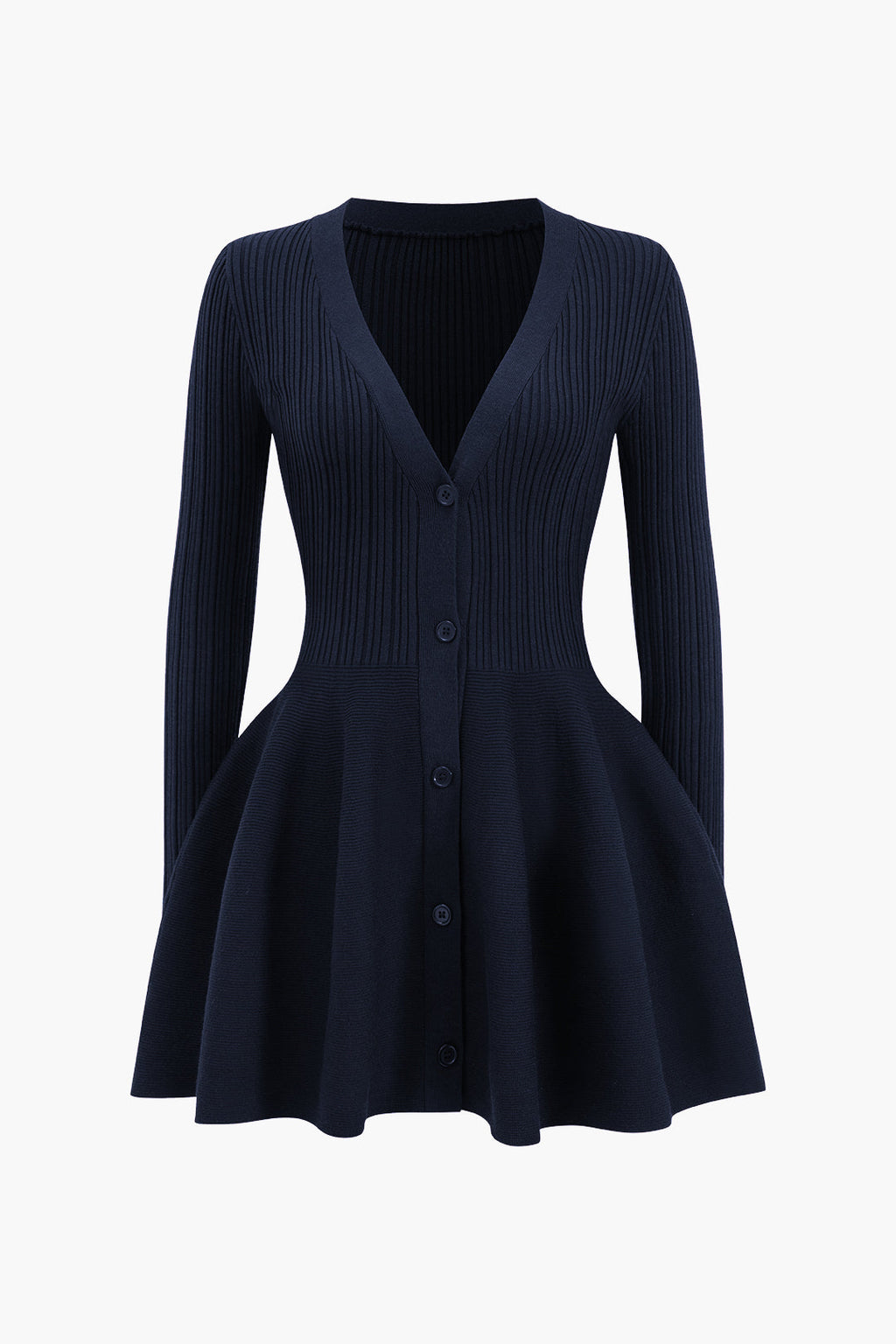 Janice - Knit Puff Hem Sweater