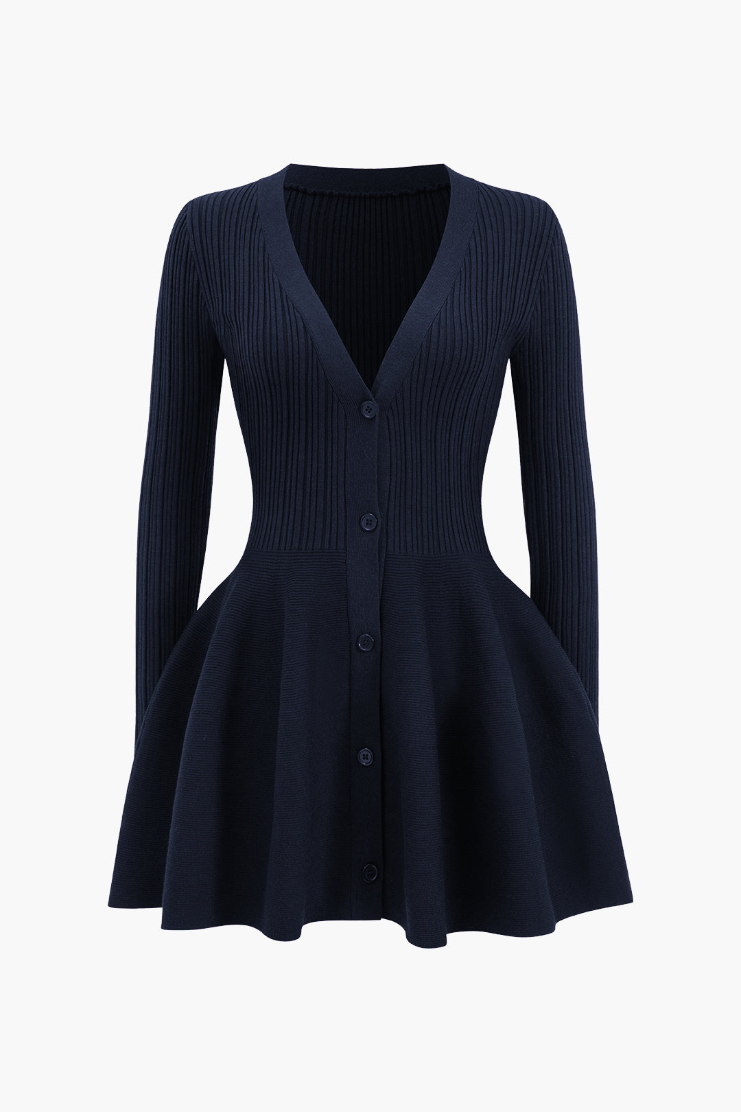 Janice - Knit Puff Hem Sweater