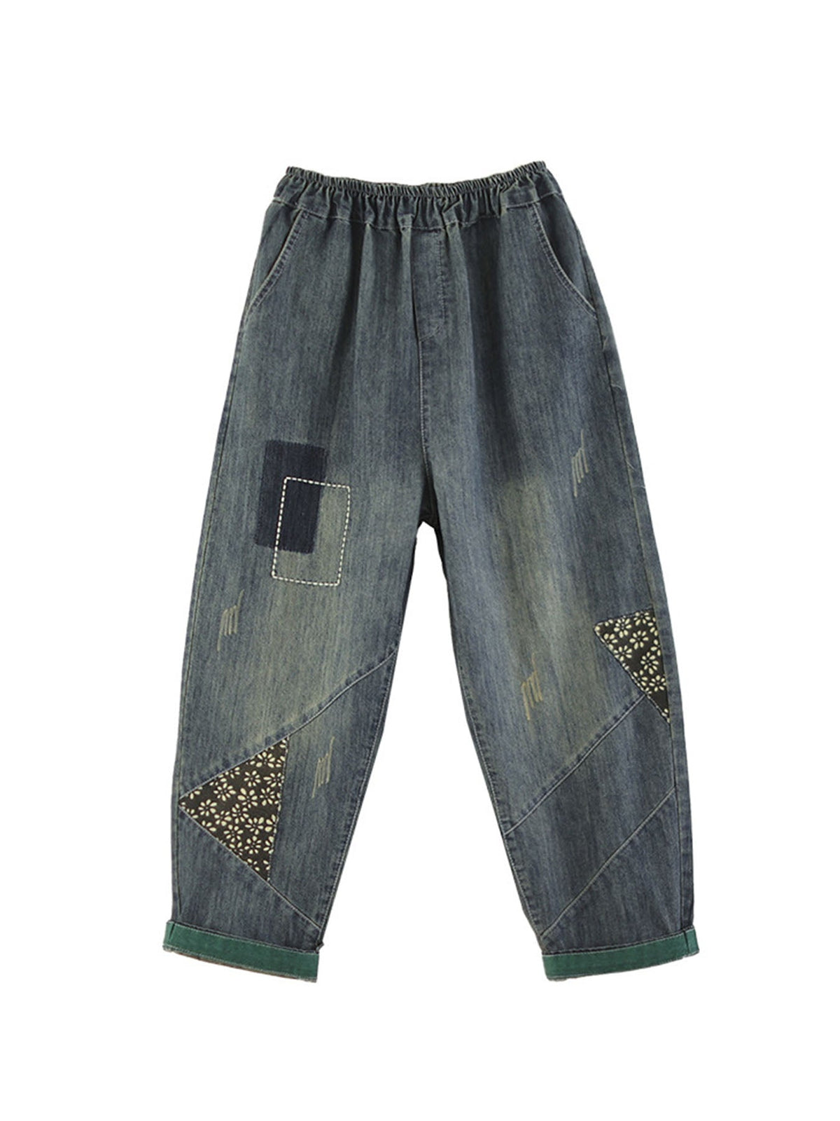 Harem Pants Embroidered Loose Jeans