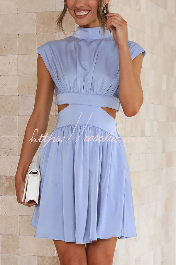 Best Part of the Day Cutout Waist Vacation Mini Dress