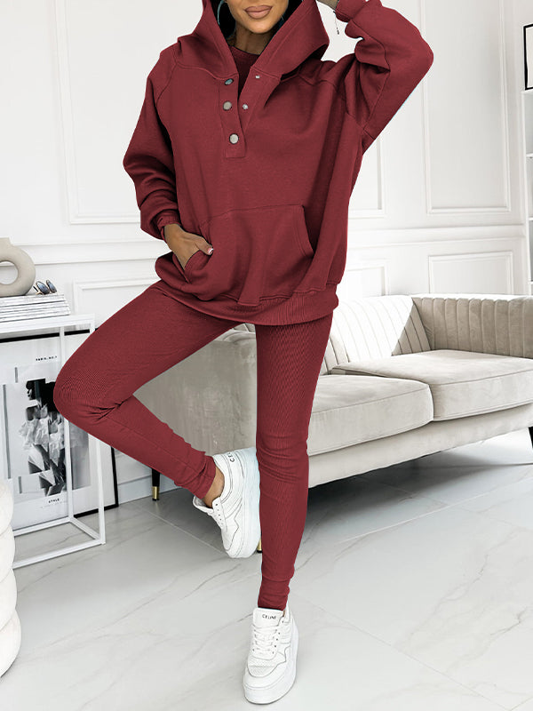 (s-5xl) and Comfortable Sweatshirt Two-piece Suit