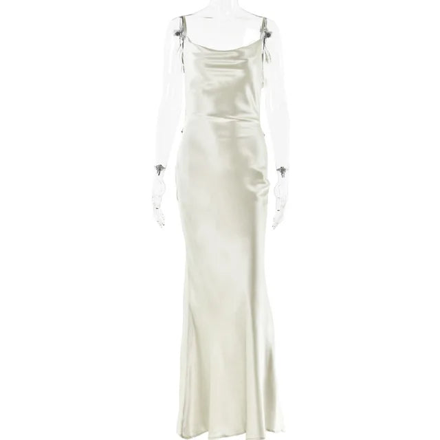 Backless 3drose Tassel Maxi Long Dresses for Sleeveless High Waist Bodycon Dress Lady Party Robe