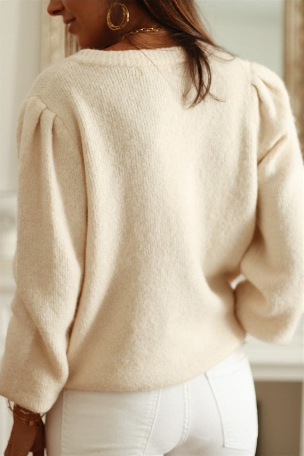 Hollow Out Knit Cardigan Sweater