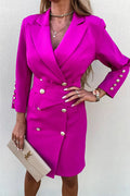 Believe in You Button Blazer Midi Dress