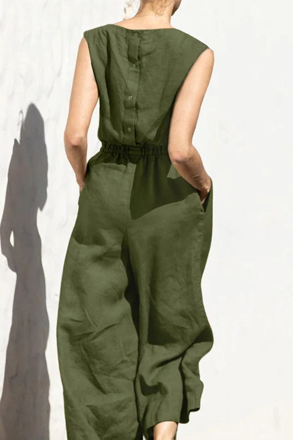 Sleeveless Temperament Jumpsuit