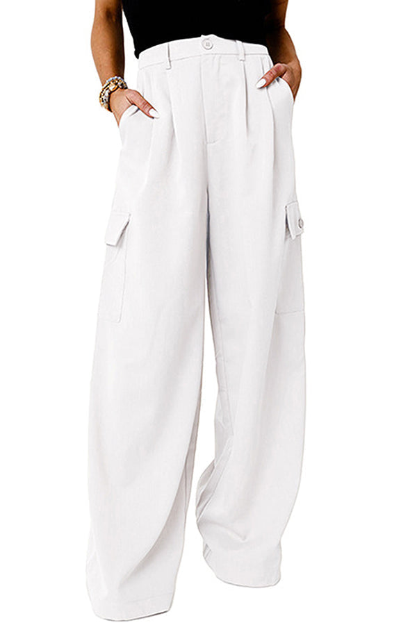 Color Loose High Waist All-match Overalls