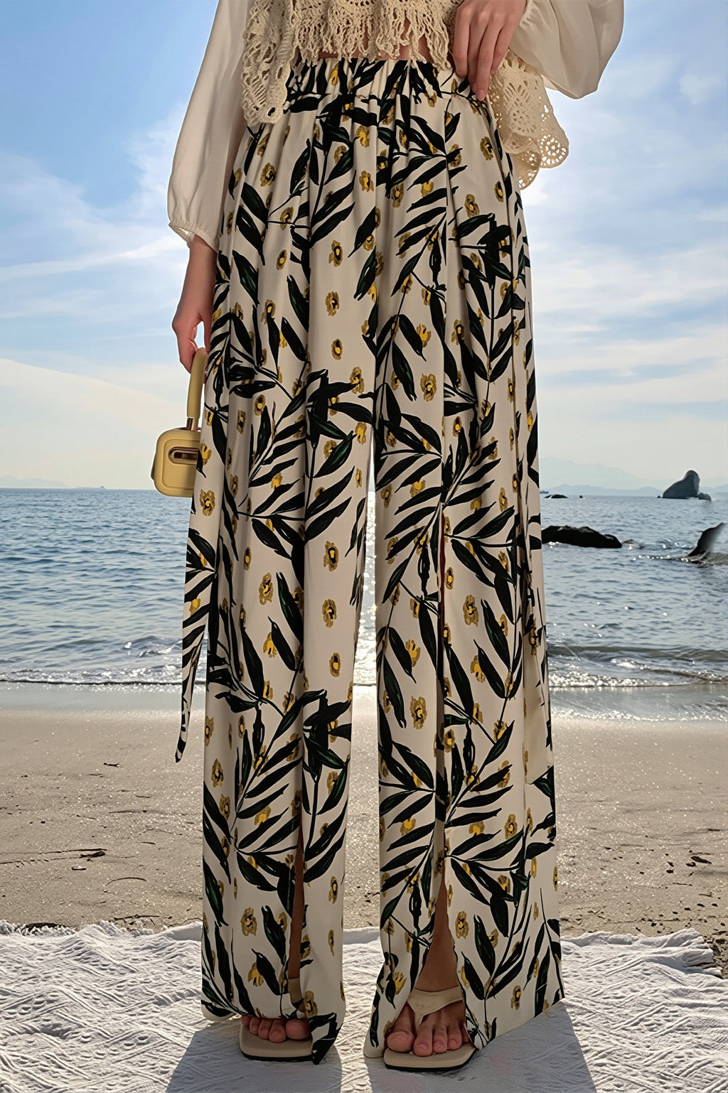 Beach Split Wide Pants