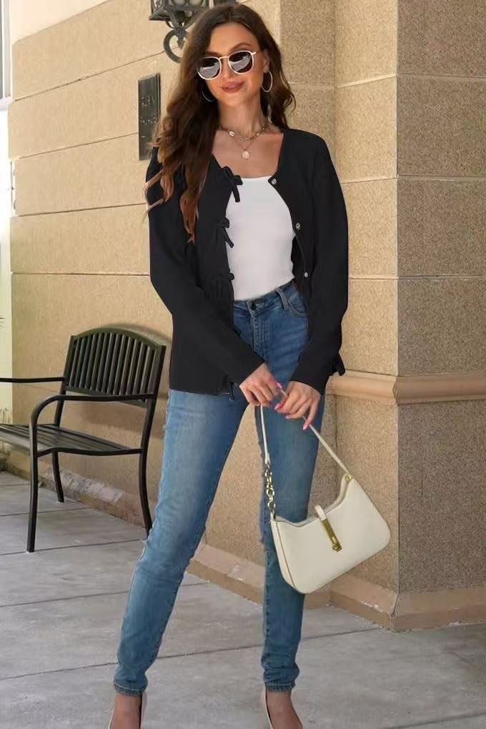 Knit Cozy Long-sleeve Cardigan
