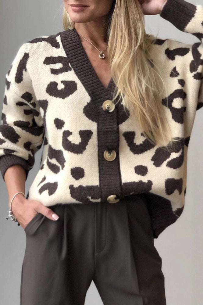Leopard Pattern Cardigan