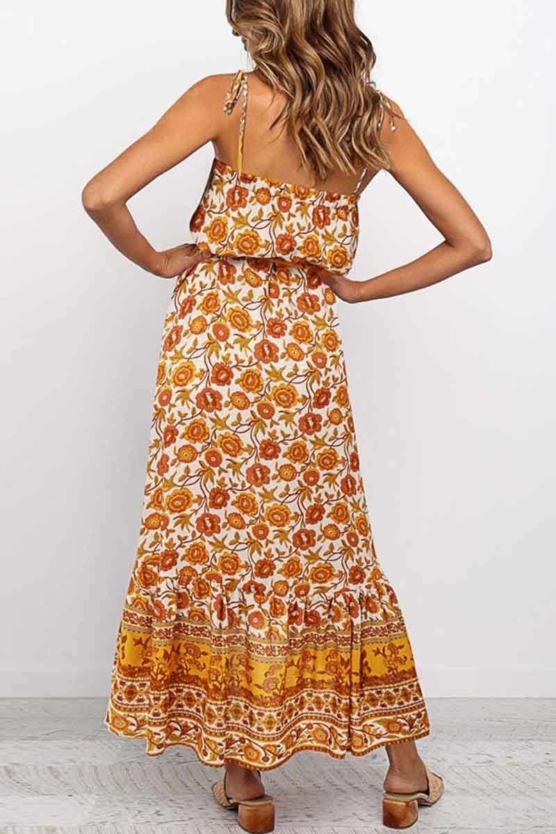 Flower Print Midi Dress( 3 Colors)