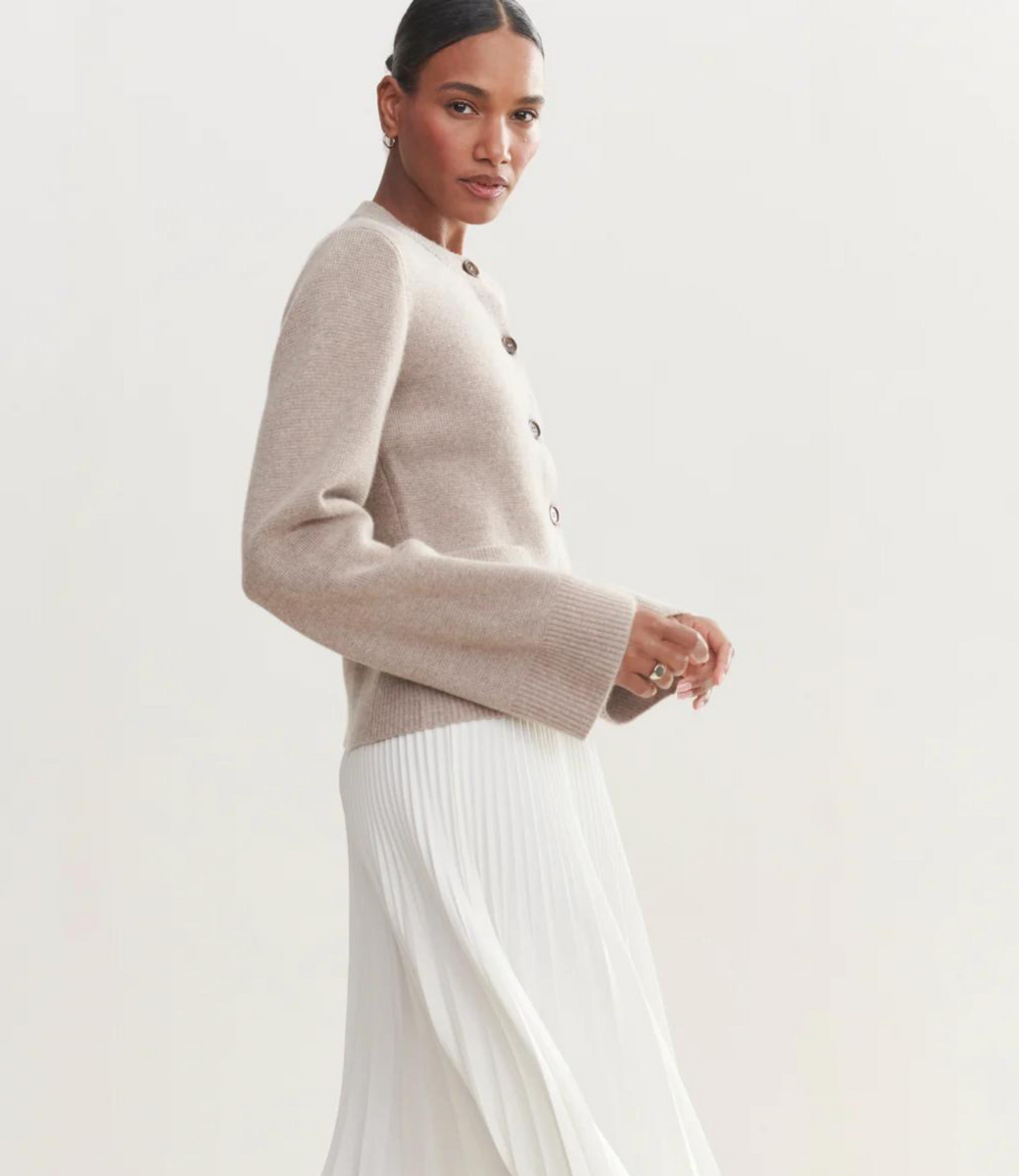 Bellamy - Bell Sleeve Plain Cardigan