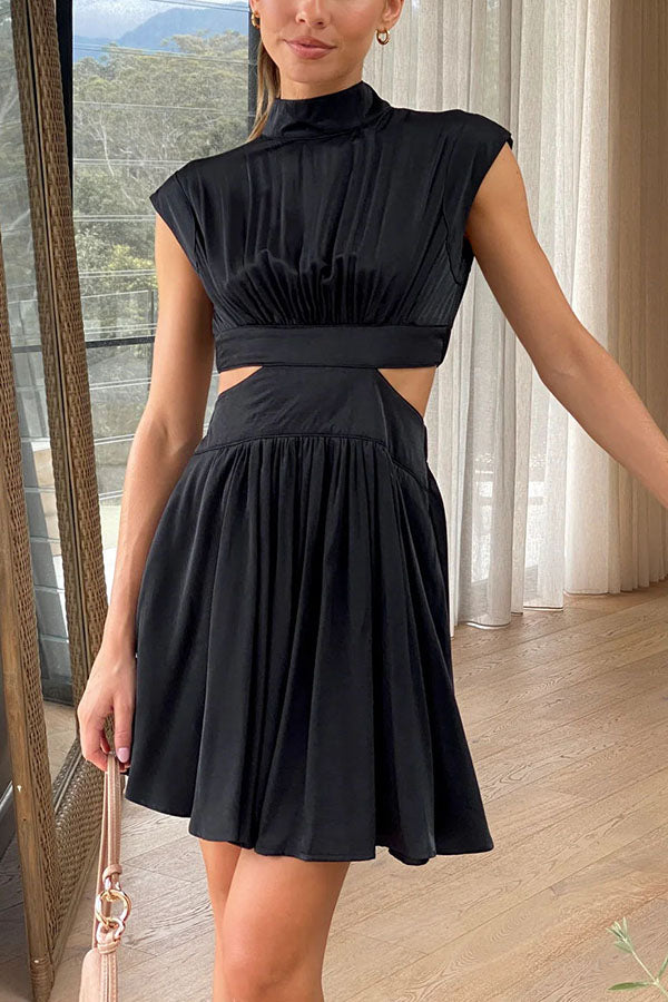 Best Part of the Day Cutout Waist Vacation Mini Dress