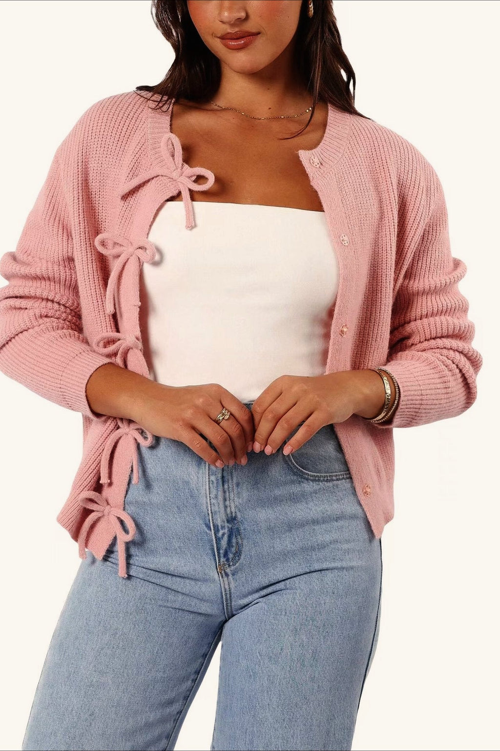 Knit Cozy Long-sleeve Cardigan