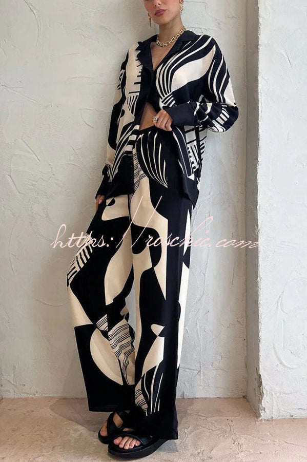 Delightful Elastic Waist Pocketed Wide Leg Drape Pants