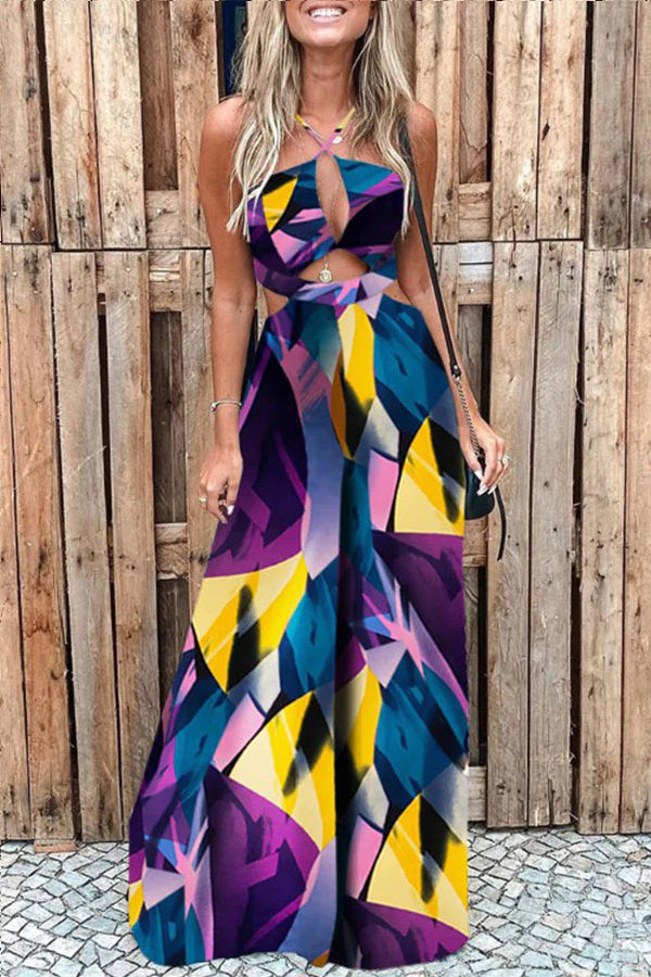 Digital Printing Beach Jumpsuit
