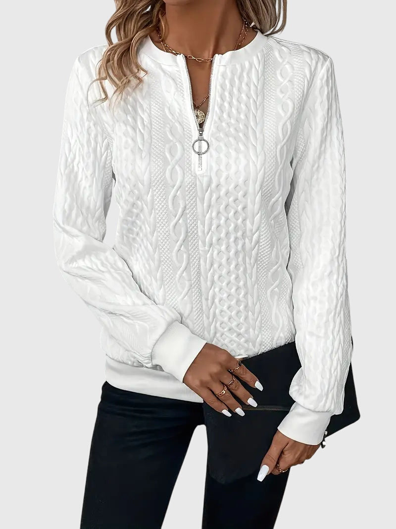 Nora™ | Sweater With Zipper