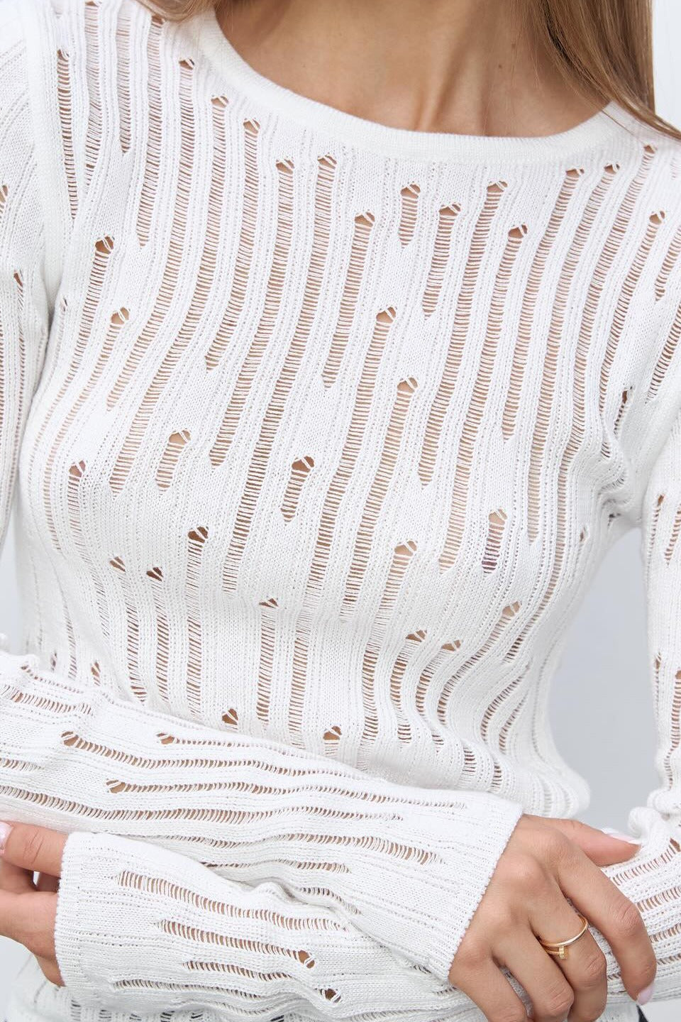 Sheer Knit Sweater