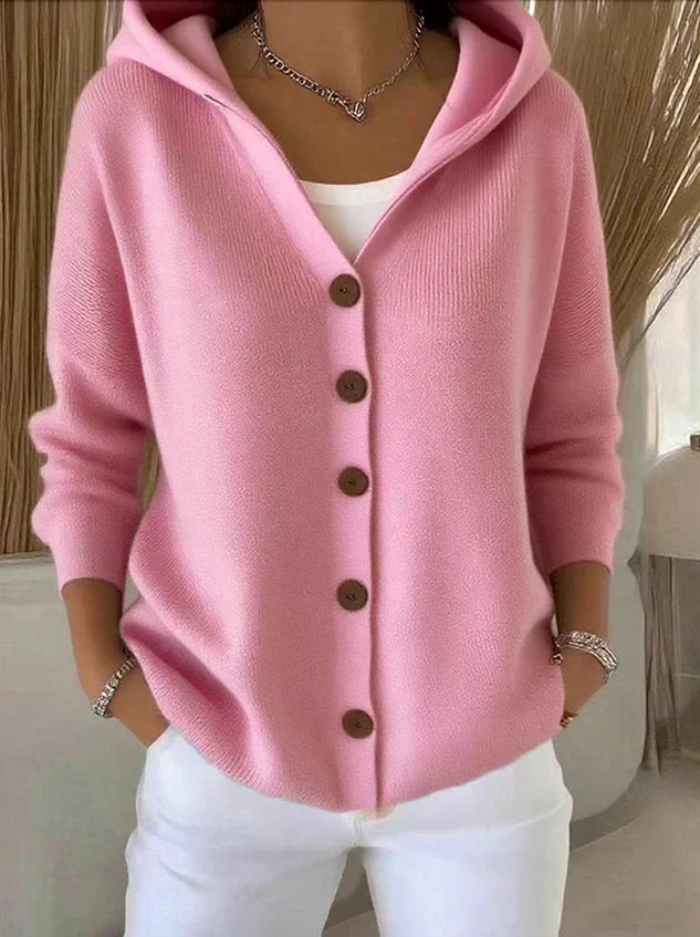 Tyra - Pillow Hooded Knit Cardigan