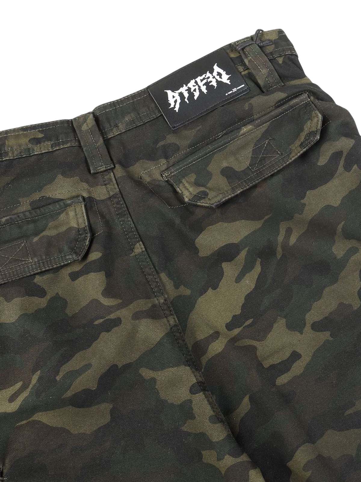 Camo Wide-leg Cargo Overalls - Style