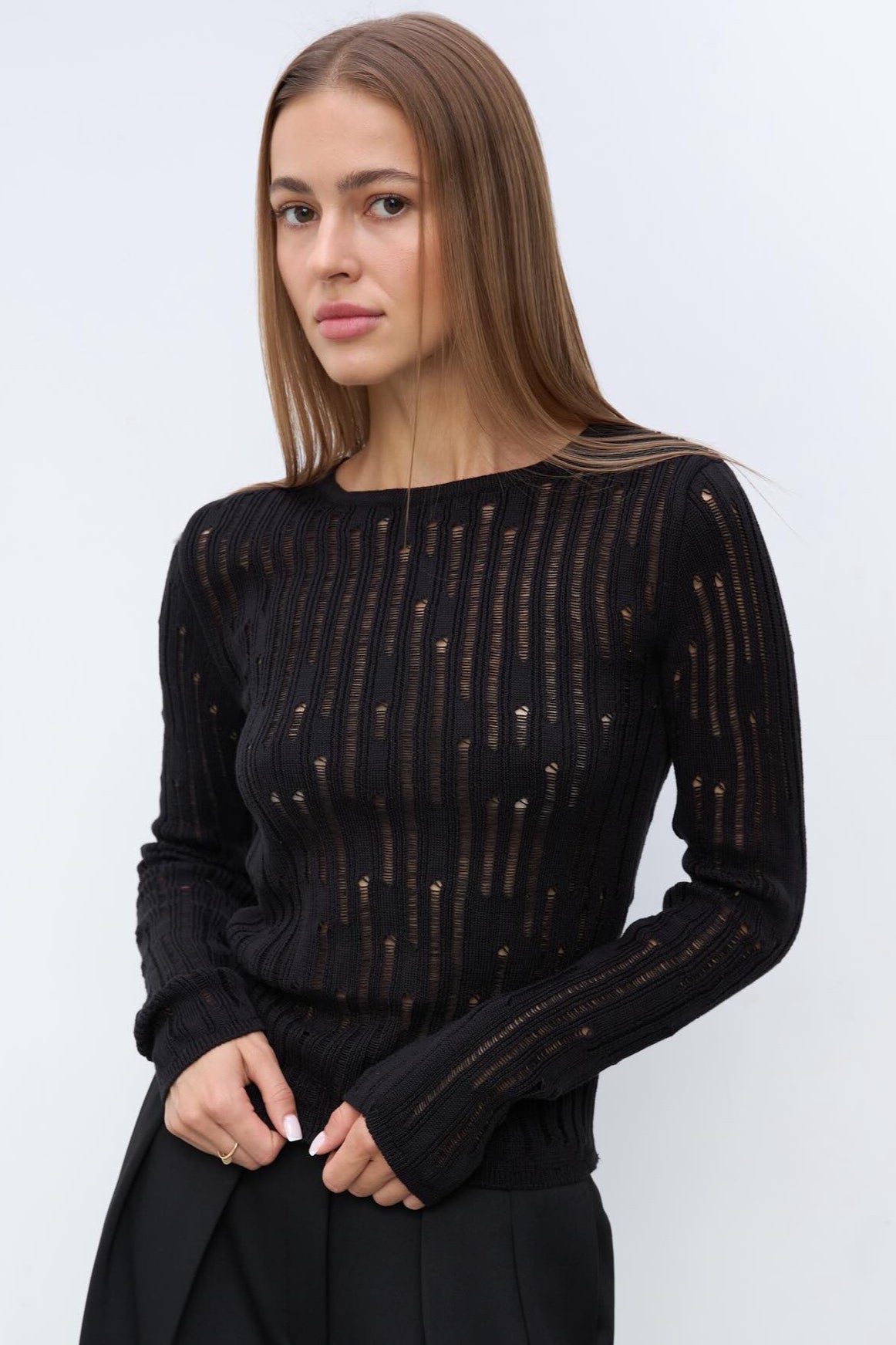 Sheer Knit Sweater