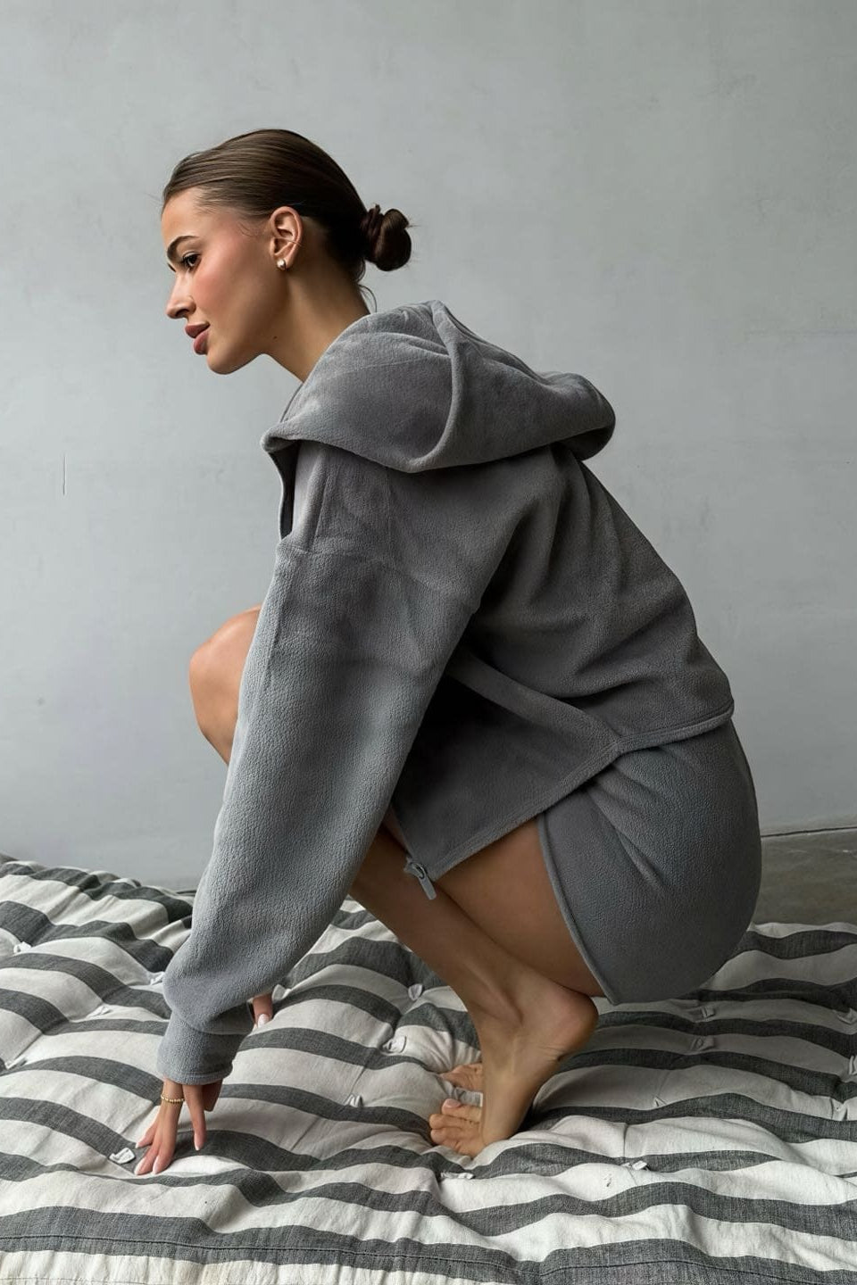 Fuzzy Cardigan Tank Three Piece Set