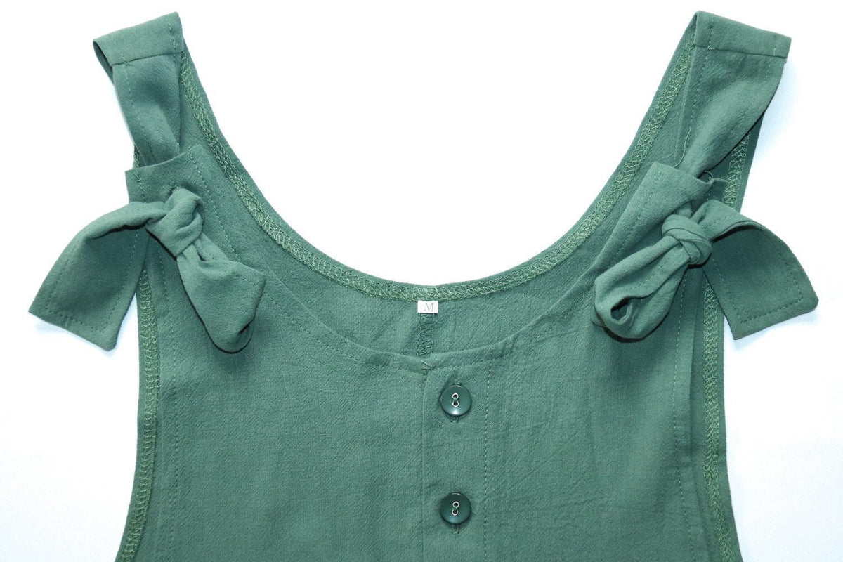 Cotton Pocket Jumpsuit(3 Colors)