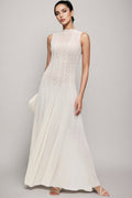 Lucas Pointelle Sleeveless Maxi Dress