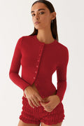 Minimalist Button Cardigan
