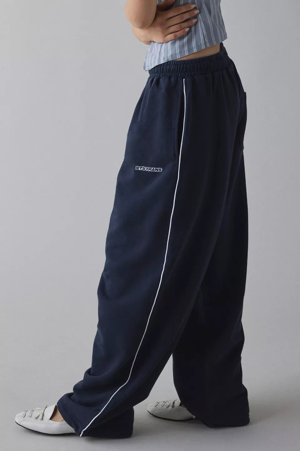 Elastic Waist Loose Fit Pants