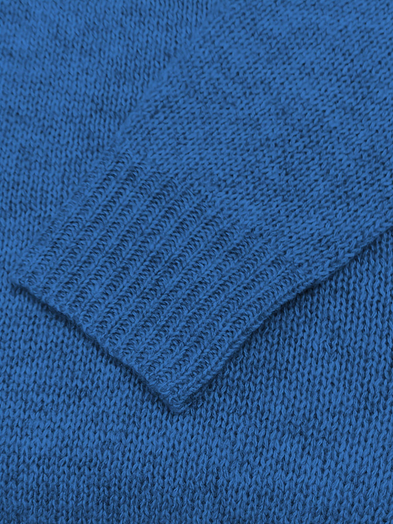 Contrast Color V Neck Pullover Sweater Er0257