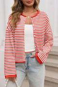 Striped Color Block Cardigan