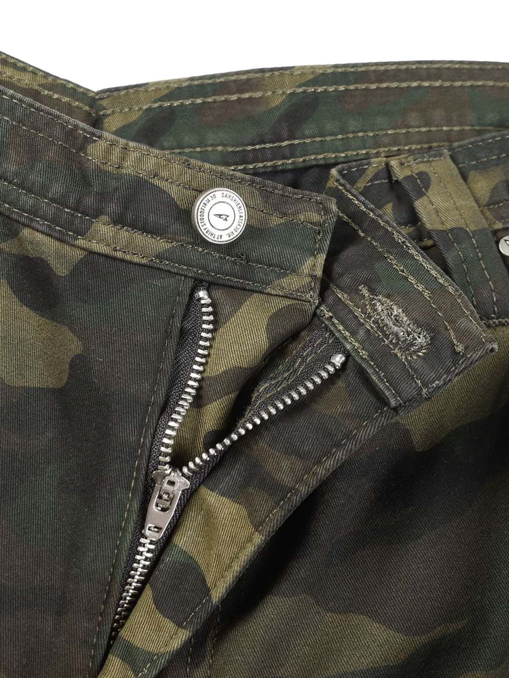 Camo Wide-leg Cargo Overalls - Style