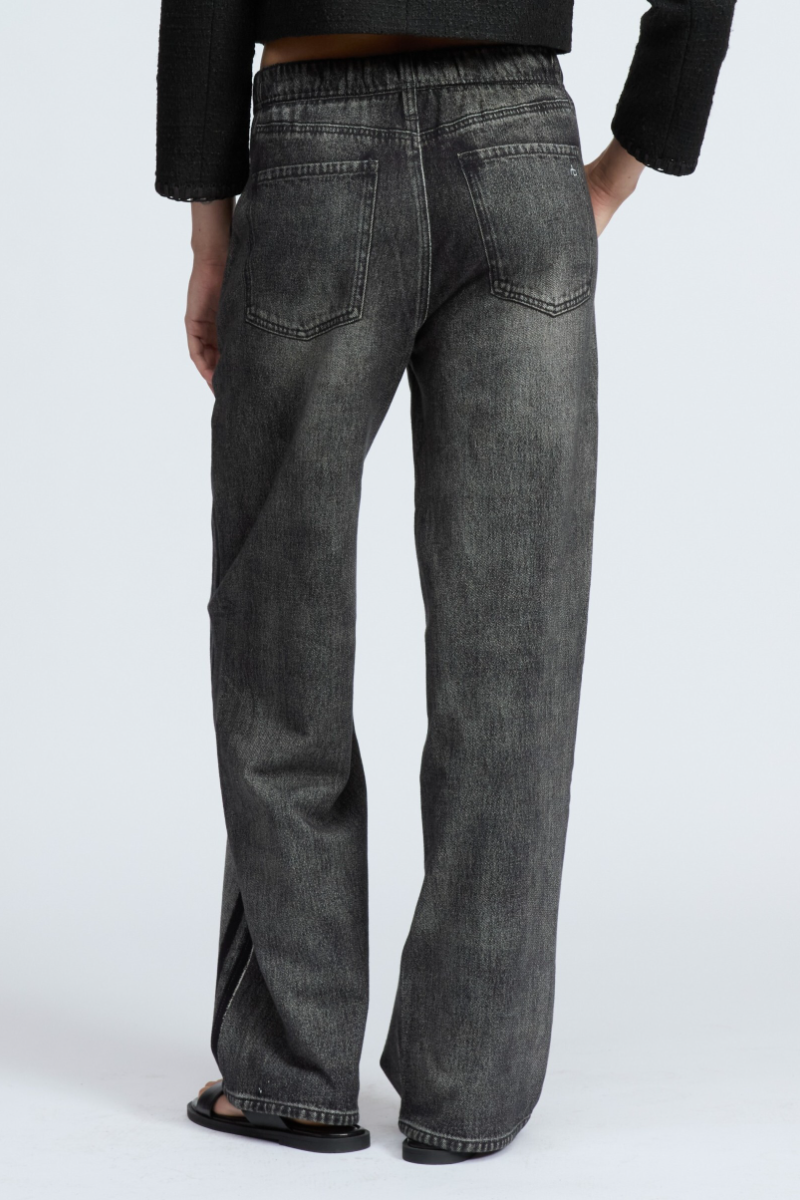 Wash Vertical Pattern Sweatpant Jean
