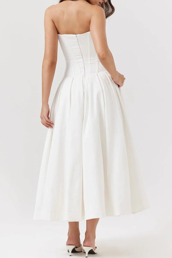 Milady Strapless Midi Dress
