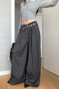 Wide-leg Straight-leg Pants