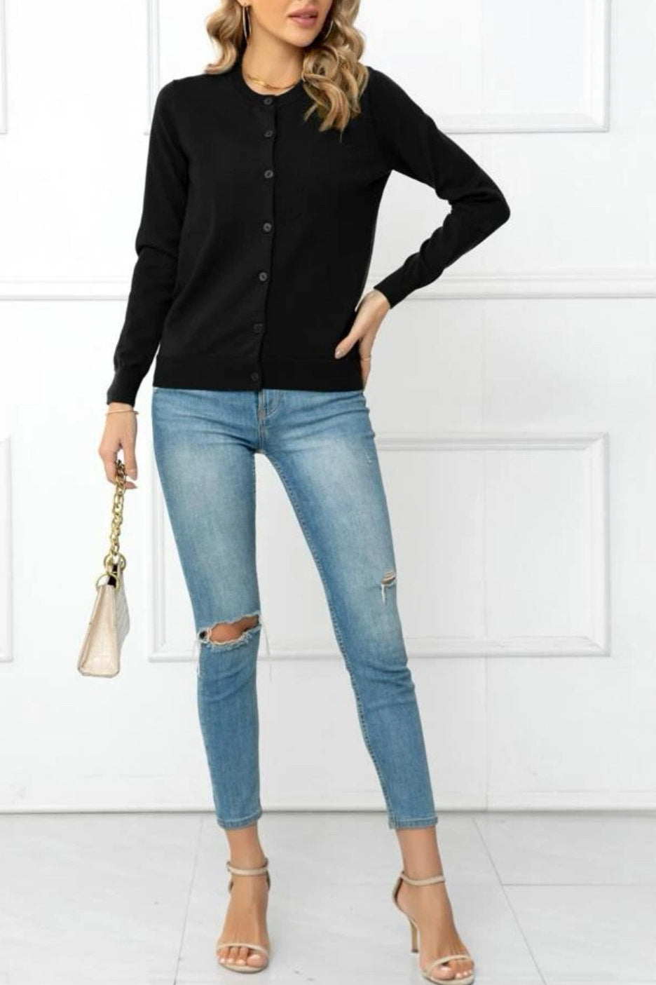 Color Knit Cardigan