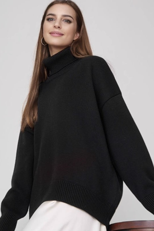 Versatile Turtleneck Euro Sweater