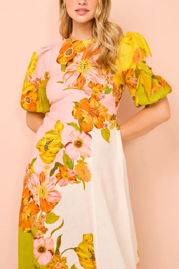 Midi Dress in Multi