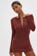 Retro Lazy-style Versatile Crew-neck Long-sleeve Knit Cardigan