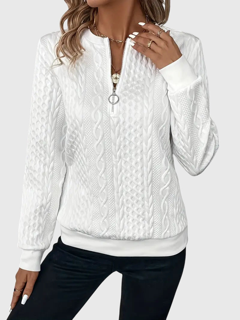 Nora™ | Sweater With Zipper