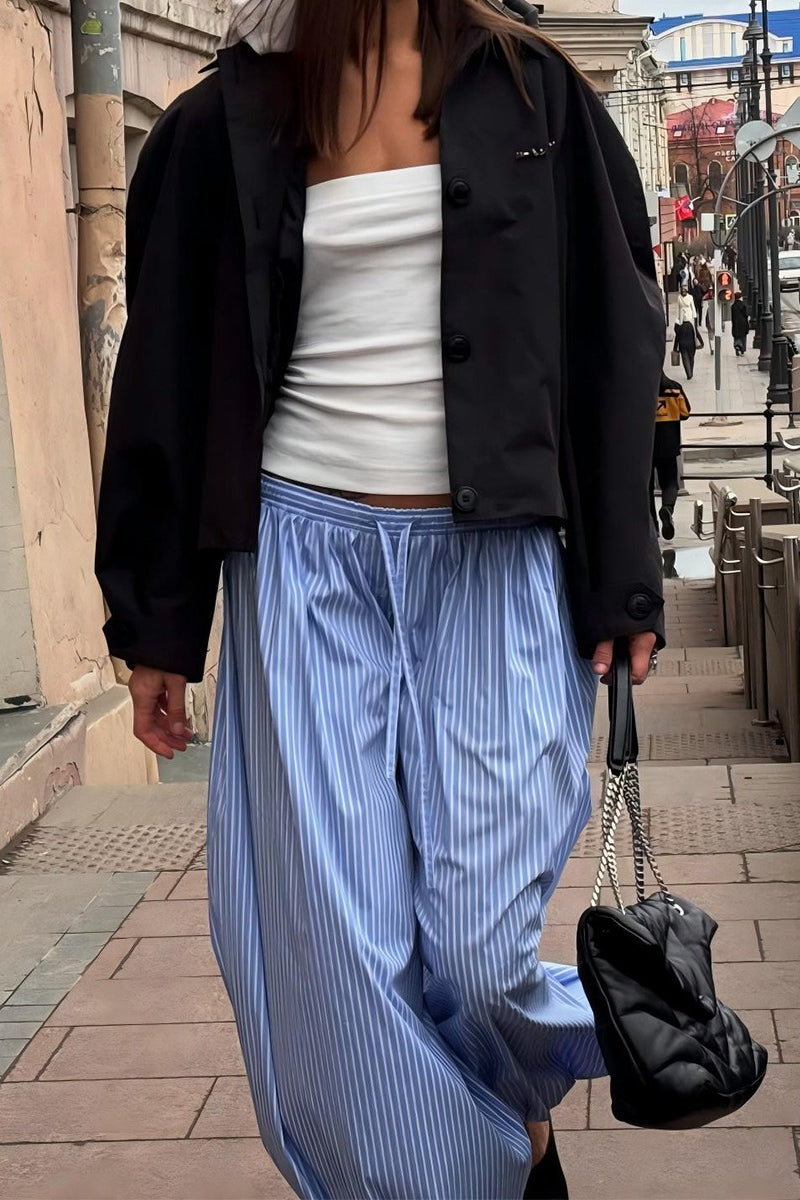 Striped Loose Fit Bloomers Pant