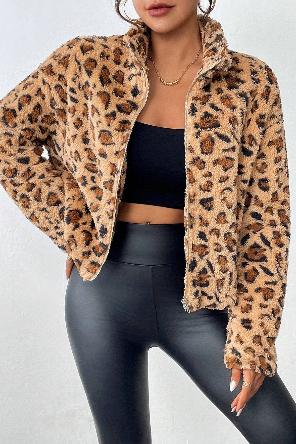 Reversible Fleece Cardigan Coat