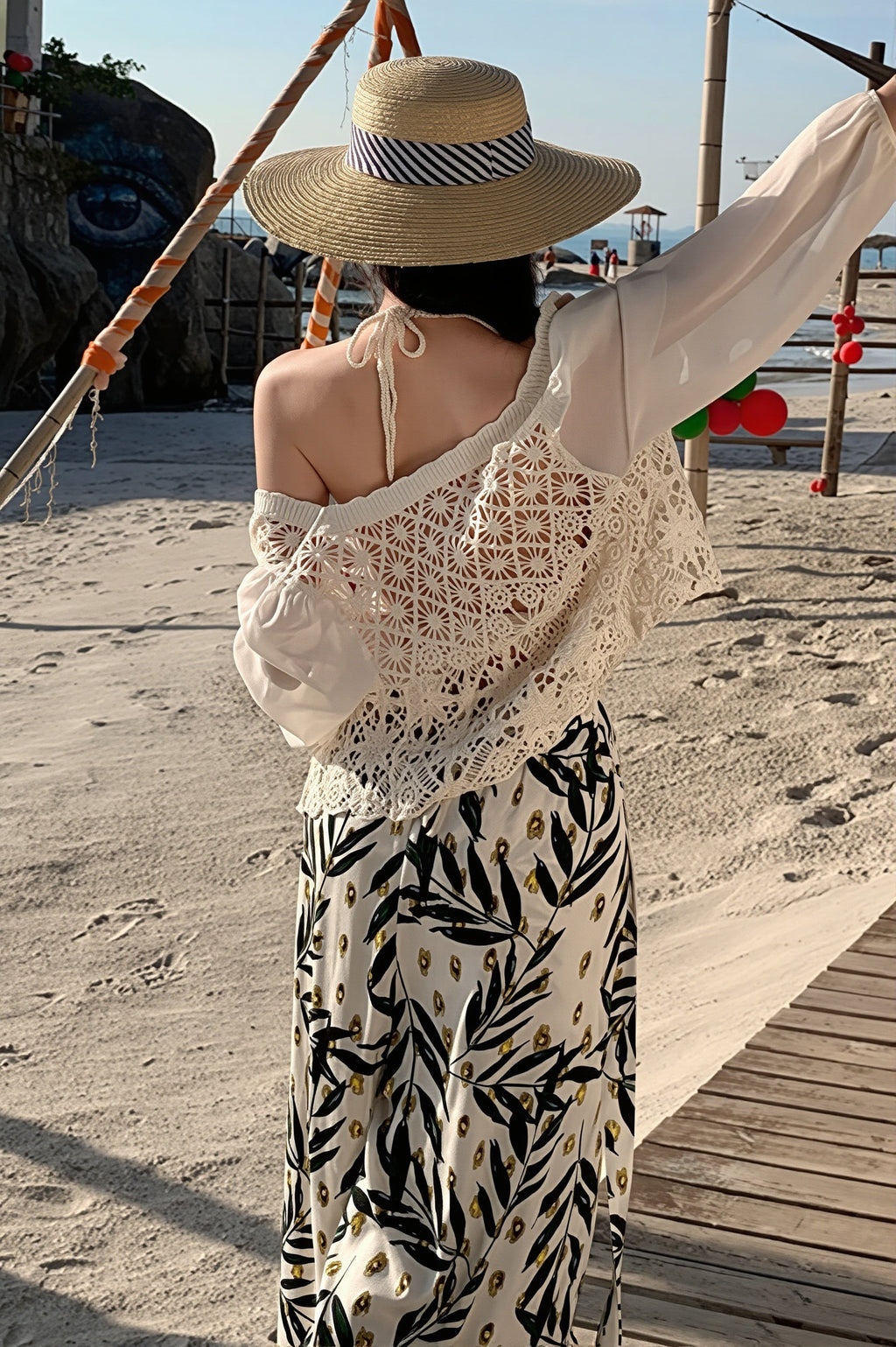 Beach Split Wide Pants